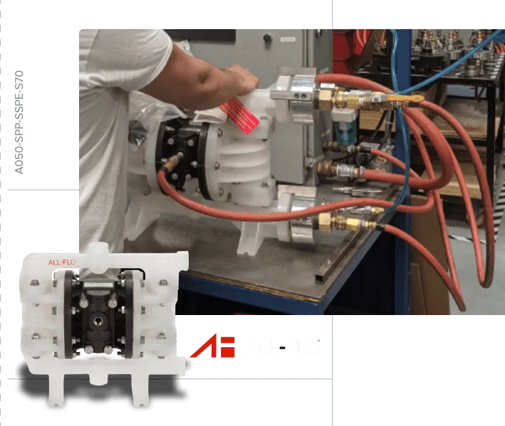 All-Flo Pump being tested