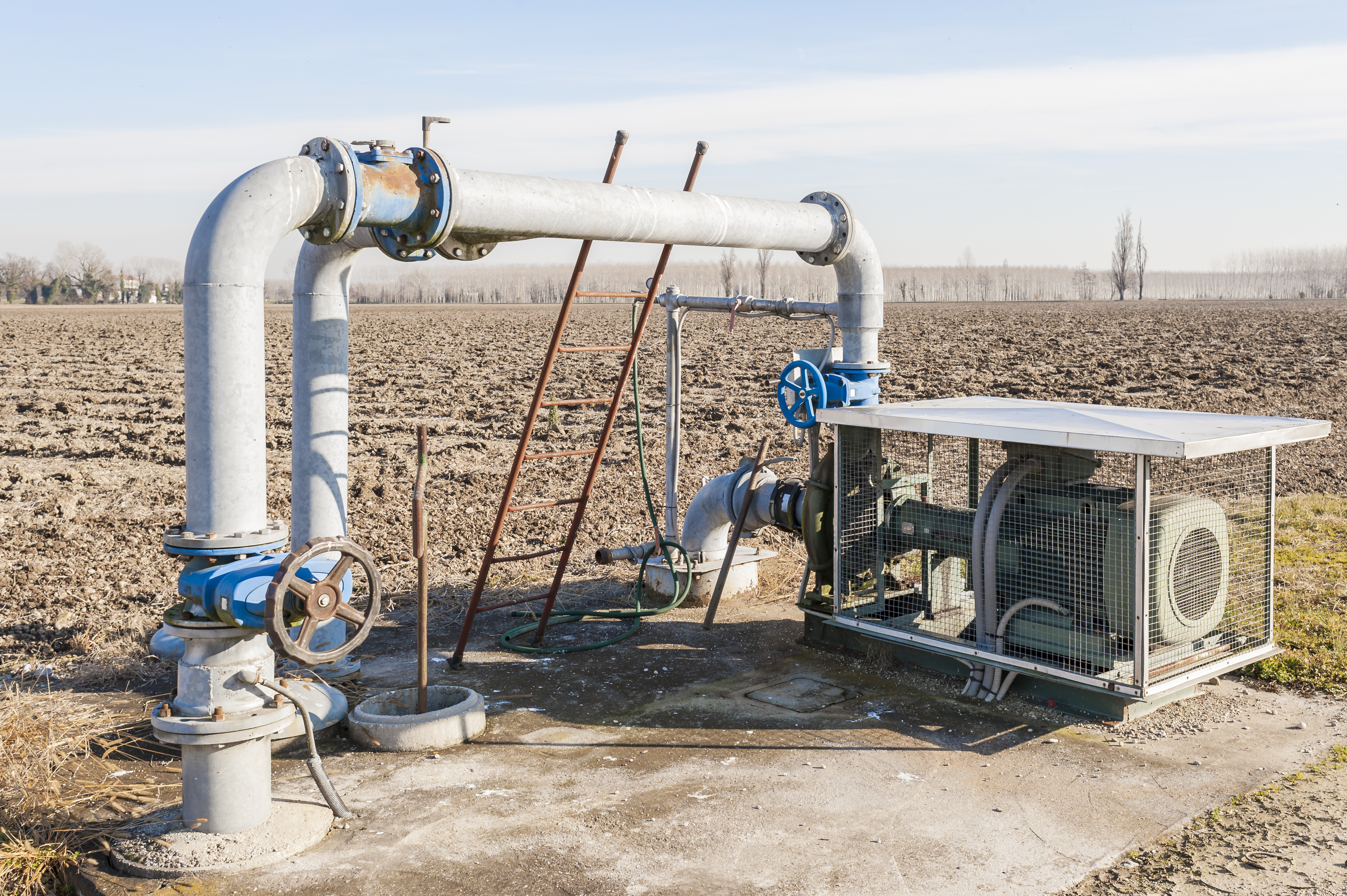 Irrigation water pump system in agriculture field