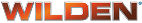 The wilden logo in big bold red and orange text