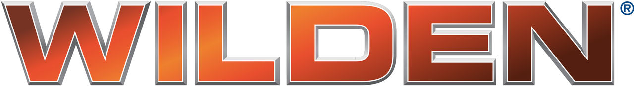 The wilden logo in big bold red and orange text